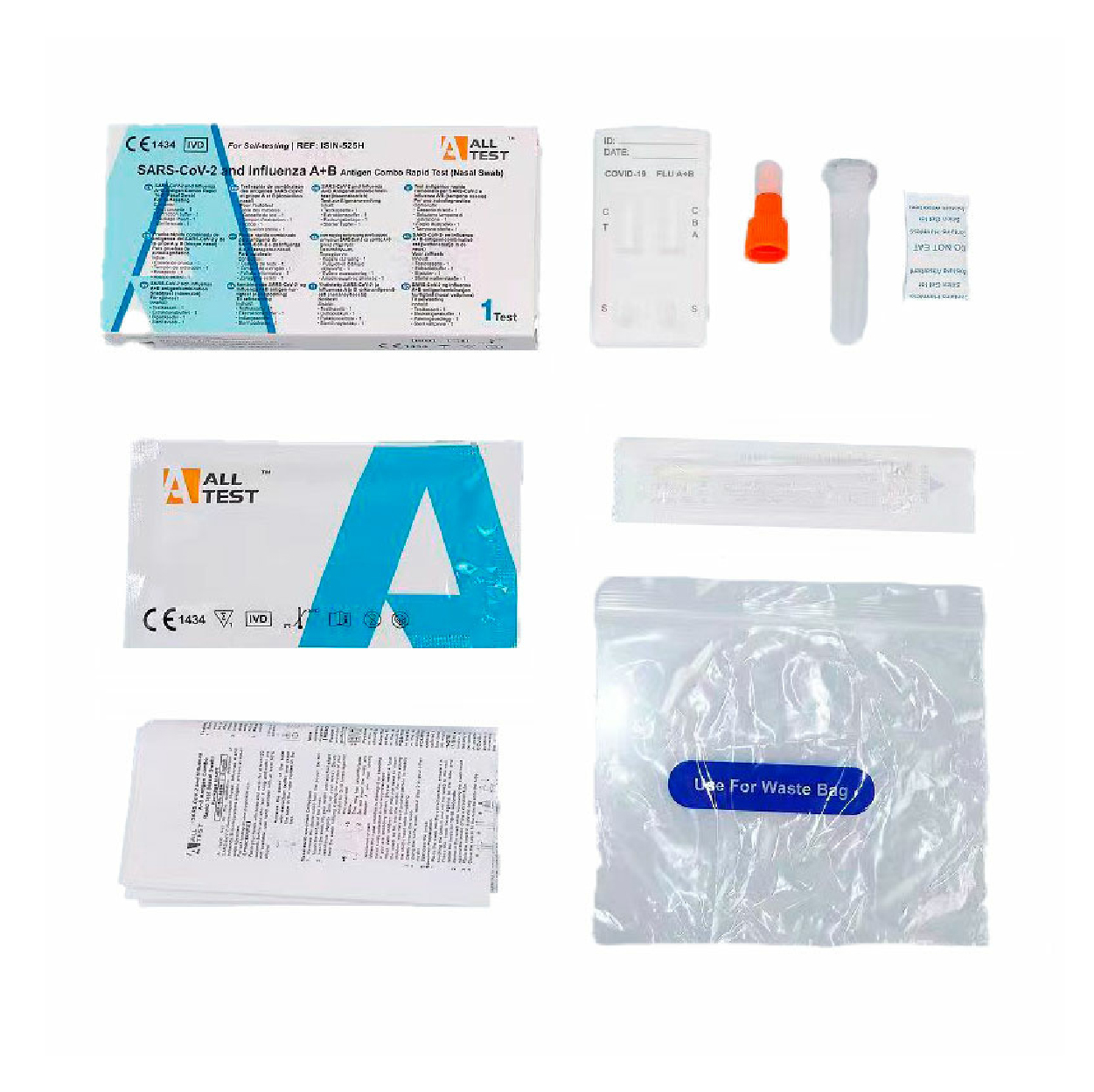 Test 4 en 1 COVID-19 + gripe A/B + RSV · I&A Medical