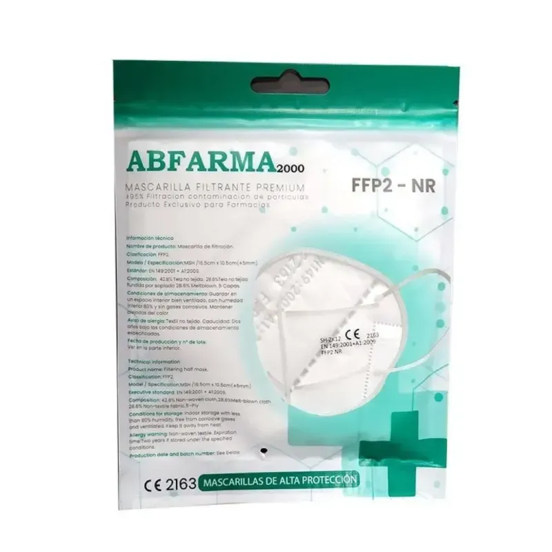 Mascarilla FFP3 blanca Jiada · Caja 20 uds